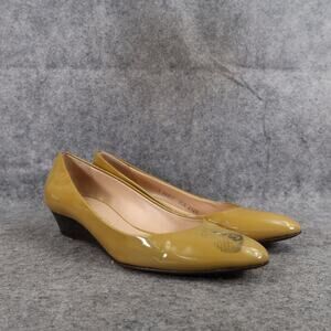 Giuseppe Zanotti Shoes Womens 35.5 Wedge Loafer Pump Patent Leather Slip On 5.5
